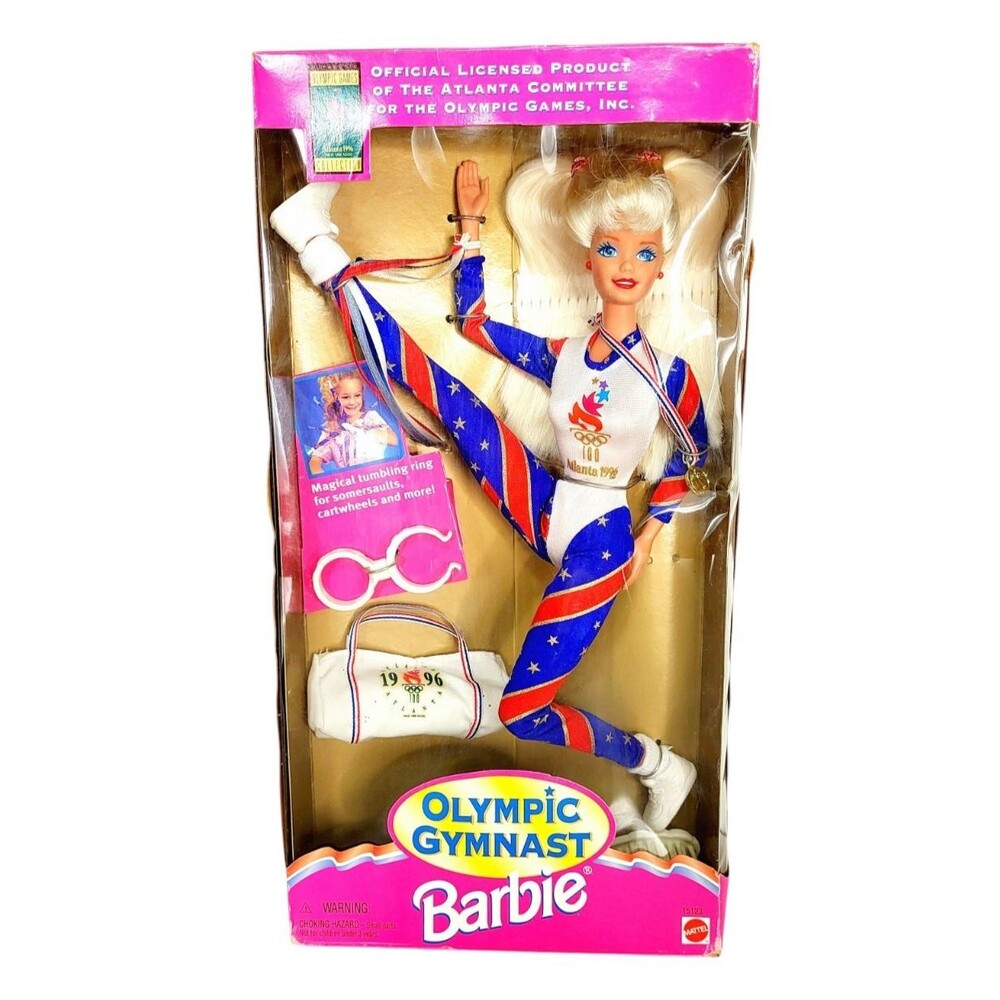 Vintage 1996 Olympic Gymnast Barbie 12" Doll 90s Mattel Collectible NIP SEALED